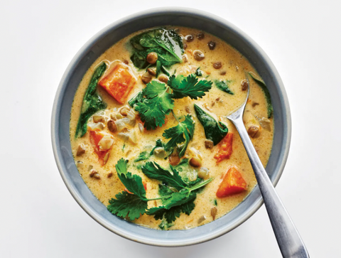 COCONUT CURRY LENTIL SOUP