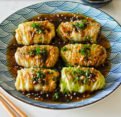 ASIAN INSPIRED CABBAGE ROLLS