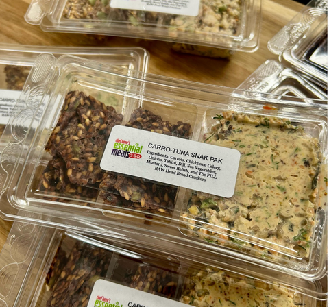 World Famous Carro-Tuna Salad - (Containers and Snack Paks)