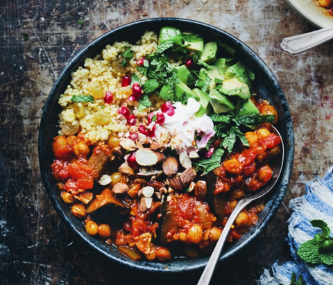 MOROCCAN EGGPLANT & CHICKPEA STEW