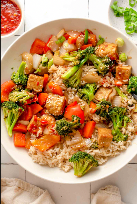 CITRUS GLAZE TOFU STIR FRY