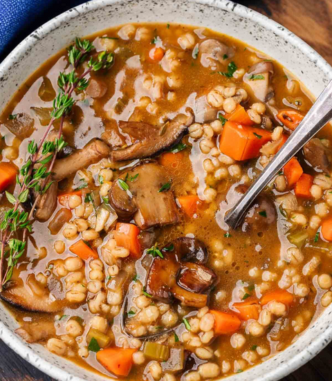 MUSHROOM BARLEY SOUP