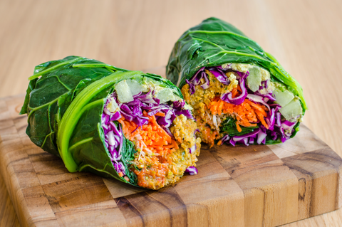 COLLARD WRAPS W/ THAI DIPPING SAUCE