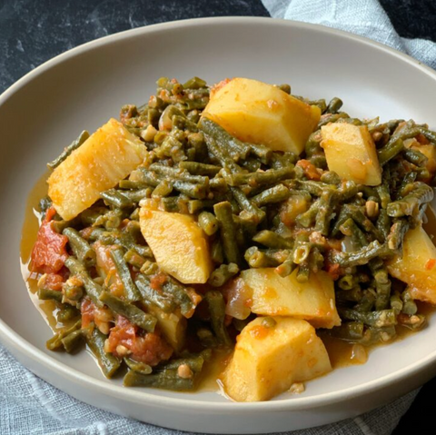 GUYANESE STYLE VEGGIE BORA & SWEET POTATO