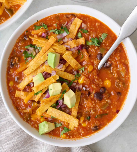 VEGETARIAN TORTILLA SOUP