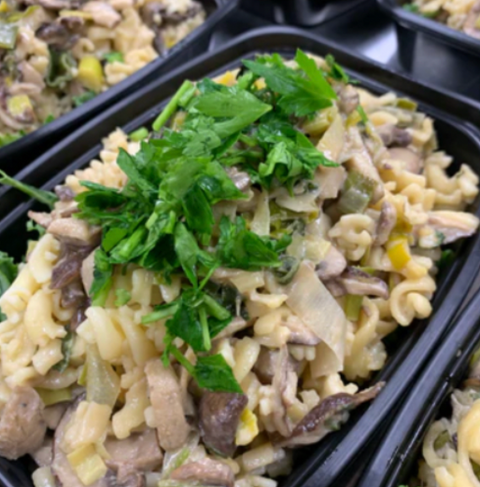 RUSSIAN "MUSHROOM BEEF" STROGANOFF