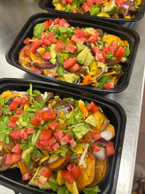 LOADED SUMMER INSPIRED SWEET POTATO NACHOS