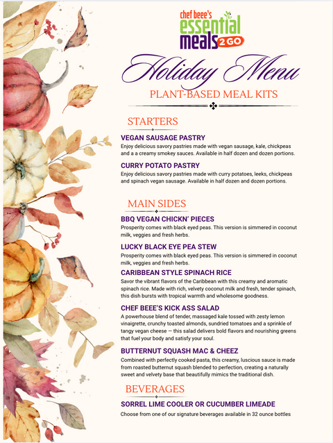 HOLIDAY PLANT-BASED MEAL KITS