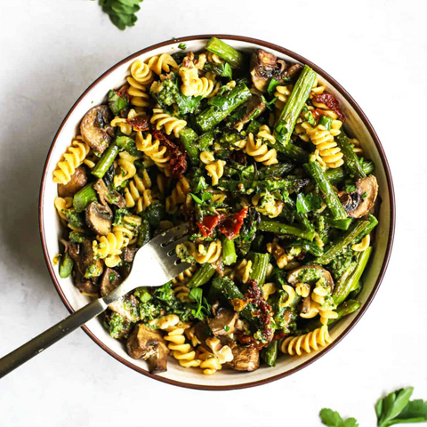 PESTO PASTA W/ROASTED VEGGIES