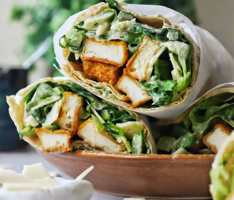 CHIKN' CEASAR SALAD WRAPS