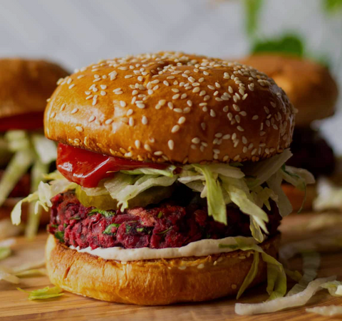 GRILLED BEET BURGERS